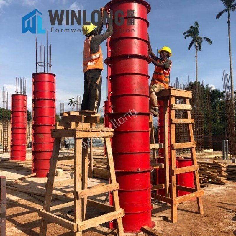 WINLONG steel composite column and culvert formwork assembly