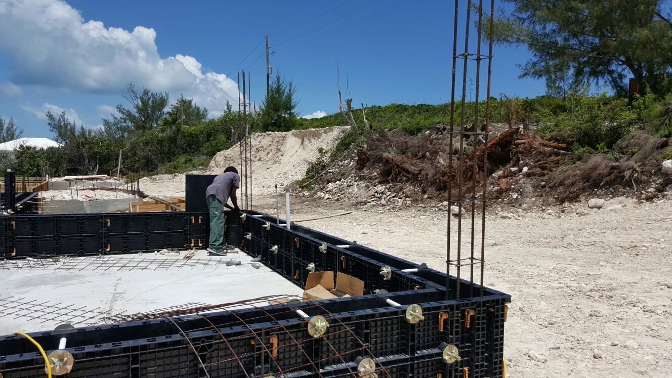 WINLONG coastal foundation slab plastic formwork near beach